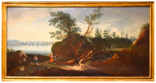 Paysage lacustre - Atelier Antonio Diziani (1737-1797)
